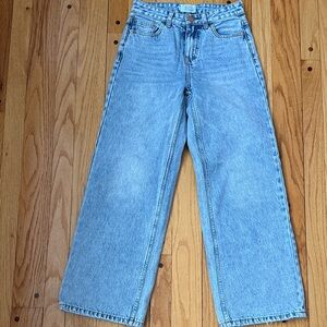 Girls wide leg jeans size 10